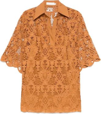 Zimmermann Embroidered Blouse - Womens - Polyester/Cotton