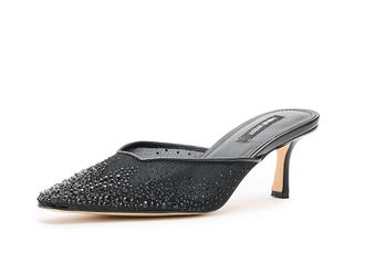 Nine West Camenlap Womens Shoes Black Mesh : 7.5 M, Textile