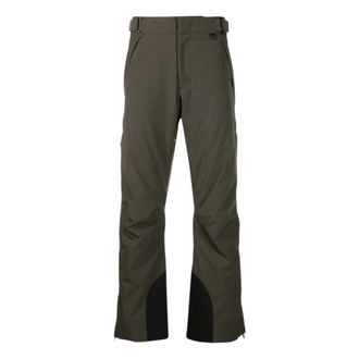 Moncler Heren, Broeken, Groen, Maat: S Leer