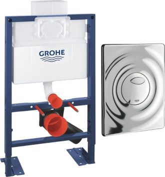 GROHE Marco De Soporte Compacto Grohe Placa De Control Vertical U Horizontal Grohe Surf Cromo