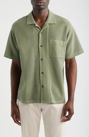 Tommy Bahama Rio Cabana Cotton Camp Shirt in Dusty Sage at Nordstrom, Size Xxx-Large