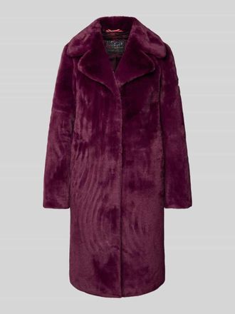 Frieda & Freddies Teddymantel mit Reverskragen in Lila, Gr&ouml;&szlig;e 38