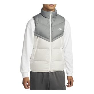 Nike Windproof Warm Stand Collar Down Vest Grey White DV1136-084