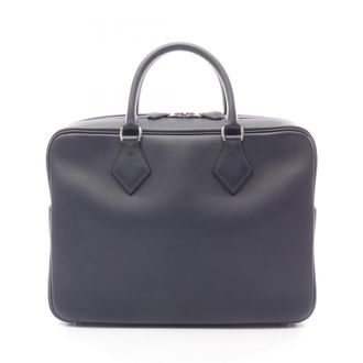 Herm&egrave;s Navy Briefcase (Pre-Owned)