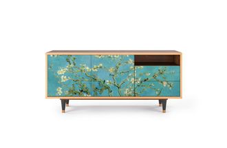 StoryZ Mueble de TV azul 2 cajones y 2 puertas L 125 cm