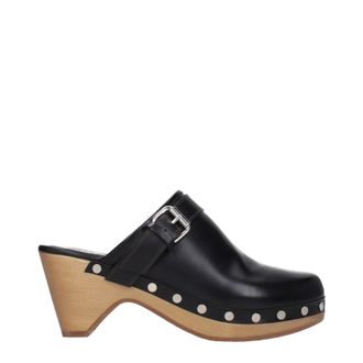 Isabel Marant Isabel Marant Titya Damens Slip-Ons und Clogs aus schwarzem Leder