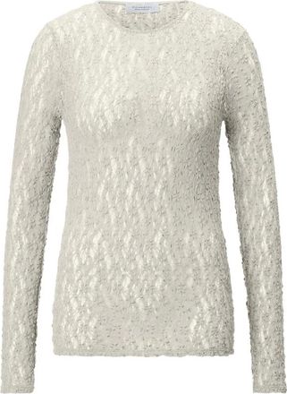 Rich & Royal Jersey Kant Lange Mouw - Dames - Longsleeves - Wit - S - Tops