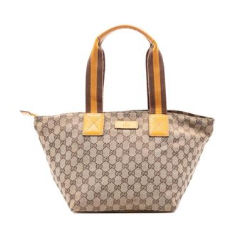 Gucci Pre-owned Tote Bags, female, Brown, Size: ONE SIZE Pre-owned Classic Printed Tote