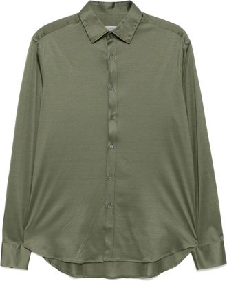 Canali Camicia con bottoni - Verde