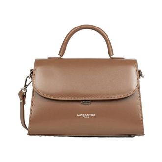 Lancaster Suave Even Flap Bag - Dames - Handtassen - Bruin - ONE Size - Leer - Tassen