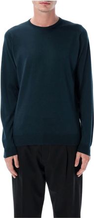 John Smedley Truien & Vesten, Heren, Groen, L, Wol, Lundi Sweater