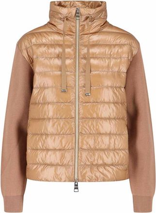 Herno Knitted and nylon down jacket