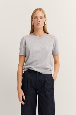 Bugatti Rundhalspullover BUGATTI, Damen, Gr. XXL, grau (240, grau), 96% Viskose, 4% Elasthan, unifarben, normal, Rundhals, Rippb&uuml;ndchen, Pullover Rundhalspull