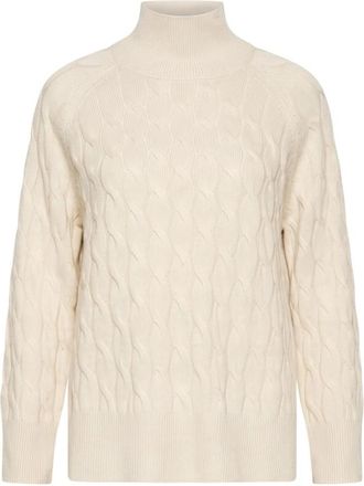 Marella Mlsgattoni Turtleneck - Dames - Coltruien - Wit - L - Wol - Truien & Vesten