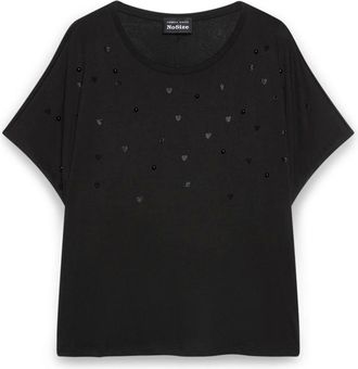 Fiorella Rubino Dames, Tops, Zwart, Maat: Xs/S Poliester