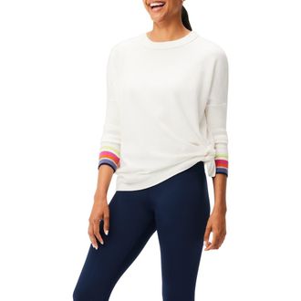 Nic+Zoe Cool Down Color Pop Sweater in White Multi at Nordstrom Rack, Size Medium/large