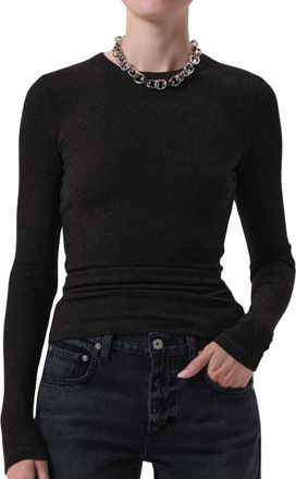 Citizens Of Humanity Bina Crewneck Top In Heather Brown