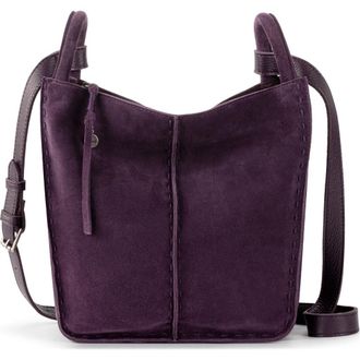 The Sak Los Feliz Crossbody Leather Bag in Aubergine Suede at Nordstrom