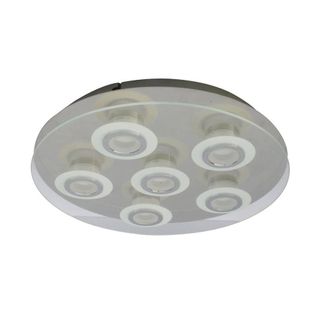 Netlighting Flavio Modern 6 Light Shade Cluster Ceiling Light LED 3000K in Grey