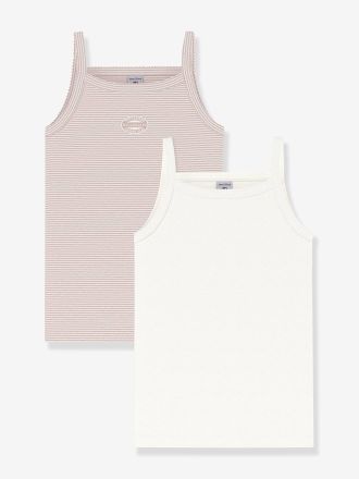 Petit Bateau 2er-Pack M&auml;dchen Unterhemden PETIT BATEAU hellrosa