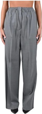 Sportmax Pantalones Jogger Anchos - Trousers - Mujer - Gris - S