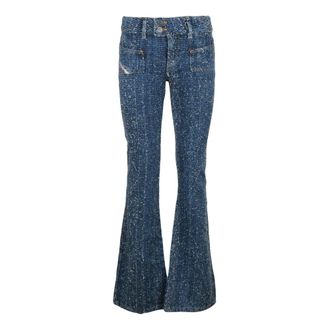 Diesel Flared Jeans, female, Blue, Size: W25 D Ebush Jeans