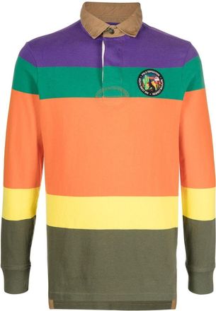 Polo Ralph Lauren Voyager long-sleeved polo shirt - men - Cotton - S - Orange