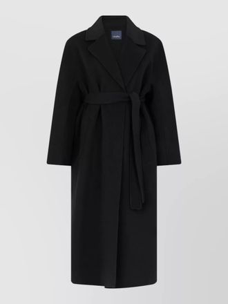 Max Mara virgin wool long belted coat