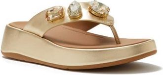 FitFlop F-Mode Ultra-Jewel TP Sandal in Platino at Nordstrom, Size 11