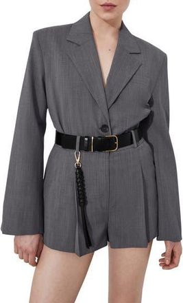 & Other Stories Pleated High Waist Shorts in Grey Medium Dusty at Nordstrom Rack, Size 6