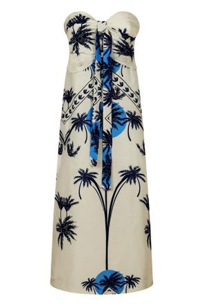 Raquel Diniz Ipanema Linen And Silk Dress