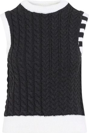 Thom Browne Donna, Maglie, Grigio, XS, new