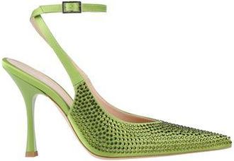Liu Jo Ankle-Strap Courts Spool Heel for Women in Green Leather