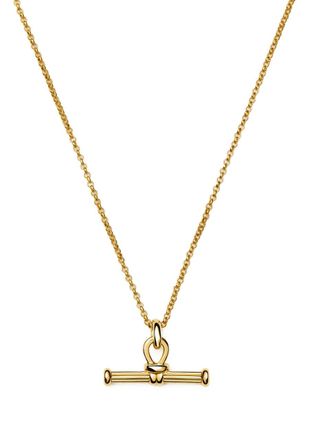 Missoma T-bar 18ct Gold Plated Necklace - One Size