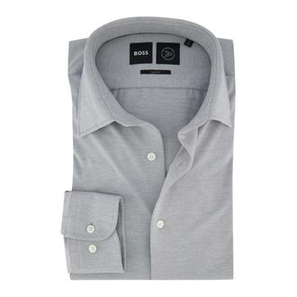 HUGO BOSS Heren, Overhemden, Grijs, Maat: 2XL Flanel