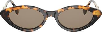 Fendi graphy 51mm Cat Eye Sunglasses in Havana/Other /Brown at Nordstrom