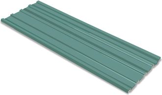 vidaXL Panel De Techo 12 Uds. Verde 129 X 45 Cm Acero Galvanizado Vidaxl