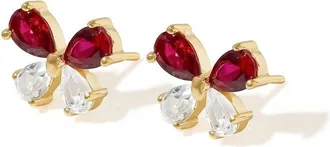Tiramisu Plated 1.60 Ct. Tw. Gemstone Stud Earring
