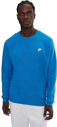 Nike Club Basket Ball Crew Mens Workout Light Photo Blue/White : XL, Cotton/Polyester