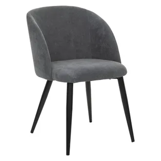Atmosphera Poltrona Celeste In Velluto A Coste Grigio - Atmosphera Cr&eacute;ateur DInt&eacute;rieur