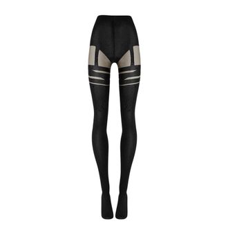 Wolford Pantyhose met all-over patroon - Dames - Ondergoed - Zwart - Maat: XS Wol