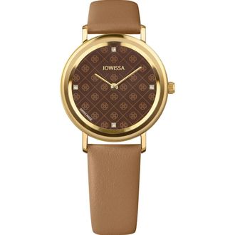 Jowissa Horloges - Dames - Horloges - Bruin - ONE Size - Leer - Accessoires