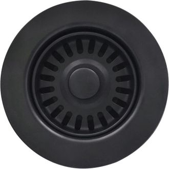 OEM Fregadero De Cocina Negro Con Cesta Coladora Y Tapa De Desag&uuml;e Para Fregaderos De Granito/arcilla - Crezuo