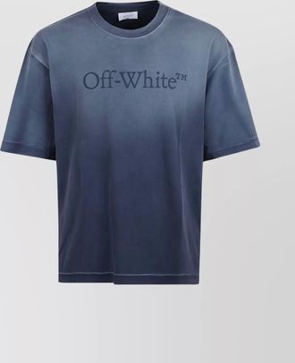 Off-white vintage round neck short sleeve t-shirt