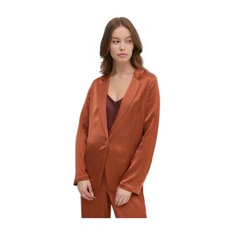 Benetton Jassen, Dames, Bruin, M, Colbert met reverskraag