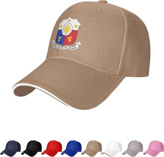 Generic Philippines Emblem Hat Filipino Caps for Man Woman Coat of Arms of Philippines Baseball Cap Trucker Dad Hat Natural