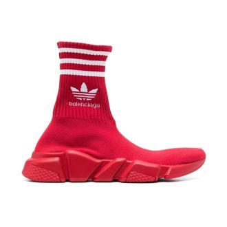 adidas Rode Speed Sneakers met Streepdetail - Dames - Fitnessschoenen - Rood - 35 EU - Fitness