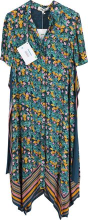 Diane Von F&uuml;rstenberg Diane von Furstenberg Kendyl bedrukte midi-jurk met ceintuur in veelkleurige viscose