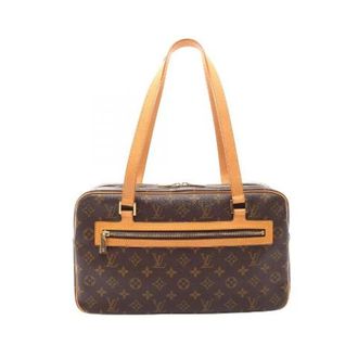 Louis Vuitton Pre-owned Cite GM Monogram PVC Coated Canvas Leather Shoulder Bag - Dames - Pre-owned - Bruin - Maat: ONE Size Leer