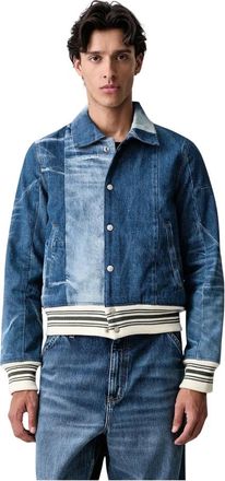 Kenzo Patchwork Blouson van Japans denim - Heren - Jassen - Blauw - Maat: L Denim